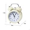 Alarm Clock with Silent Ticking and Retro Design for Bedroom Decor
