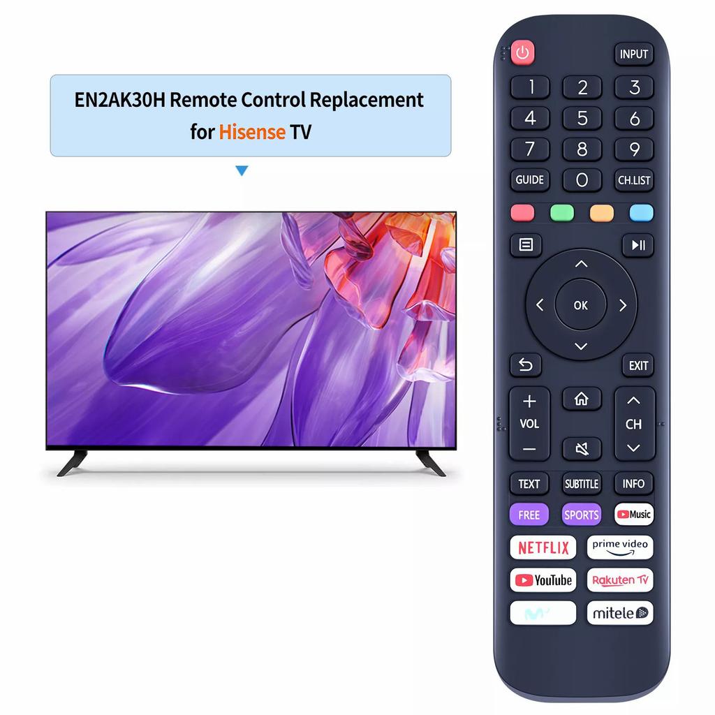 EN2AK30H Universal Remote Control Replacement For Hisense Smart Tvs