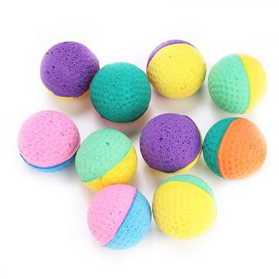 10 pezzi / set Colorato Animale Domestico Gatto Gattino Gioco Giocattolo Palline in Lattice