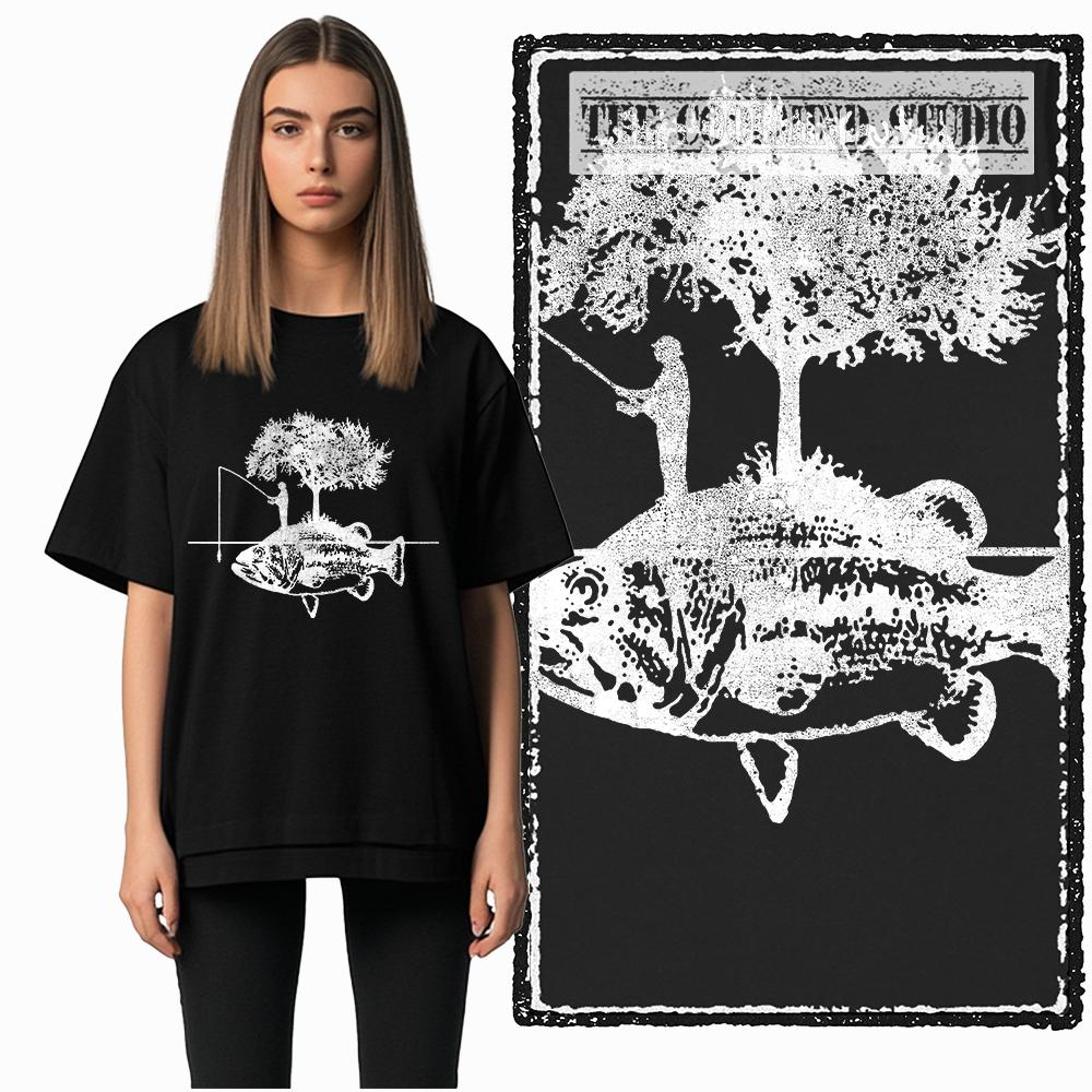 Coolmind Z1015 100% Baumwolle exklusiver Grafik Herren T-Shirt Angel-Print große Größe Rundhals-T-Shirt für Männer coole T-Shirts für Männer