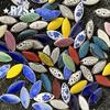 100g Mix Color Irregular Ceramic Mosaic Tiles DIY Mosaic Making Stones for Craft Hobby Arts Wall Decoration Petal Arte