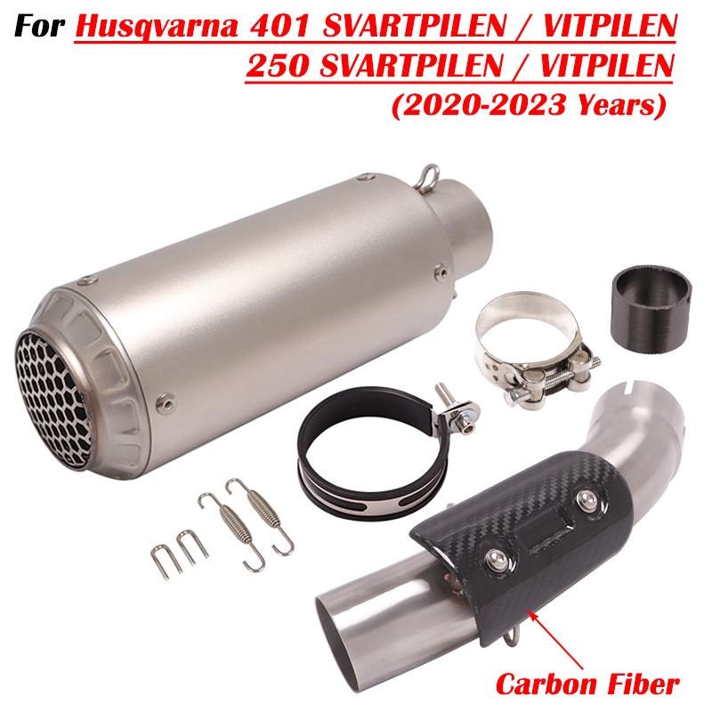 Für Husqvarna 401 SVARTPILEN 401 VITPILEN 250 2018 19 2020 2021 2022 Motorrad Auspuff Escape Modifizieren Mit Mittelrohr Schalldämpfer