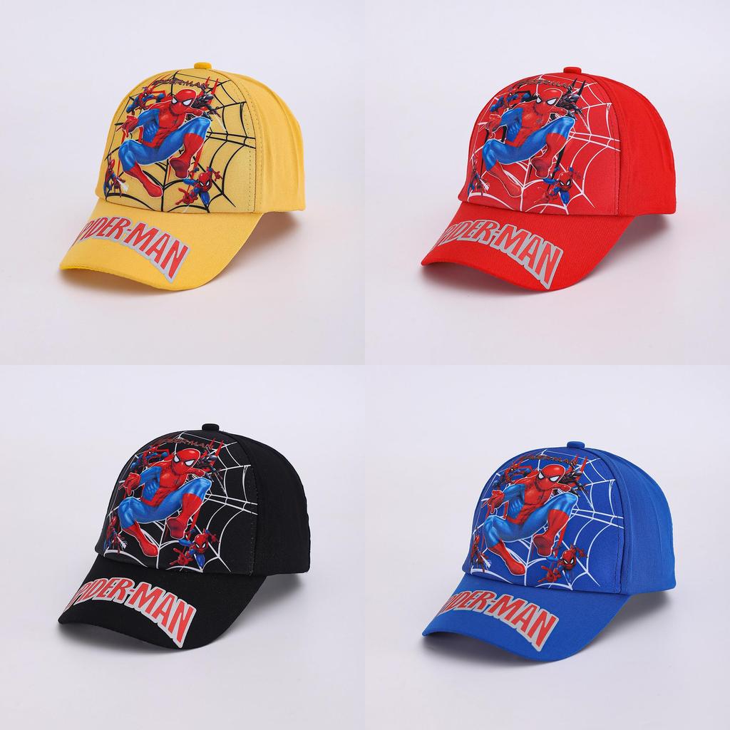 Spider Man Pattern Cartoon Kids Baseball Cap With Sunshade For Spring Outdoor Play
