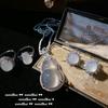 Brazilian Chalcedony Rose Cut Willow Leaf Gemstone Necklace, Antique, 18K Gold Plated, Ice Chalcedony Gourd Neck Chain
