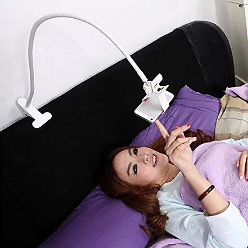 Tablet Bracket 360° Rotatable Adjustable Desktop Lazy Holder Metal Phone Stand Stents Flexible Bed Desk Table Clip Bracket Hold