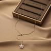 Unique Irregular Seashells Necklace Natural Shell Jewelry Portable Alloy Chain Ornament for Casual or Formal Occasions