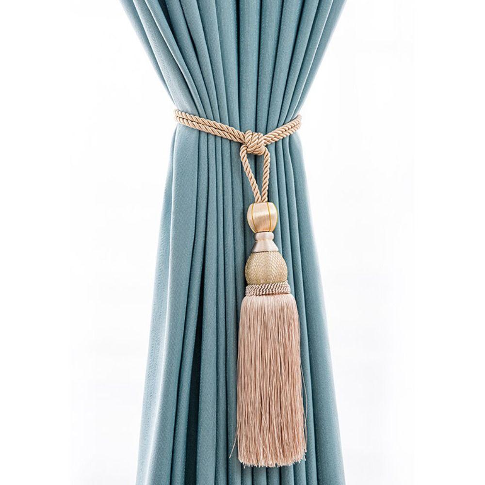 Punch-free Curtain Tiebacks No Installation Curtain Holder Curtain Tassels Tieback For Home Decor