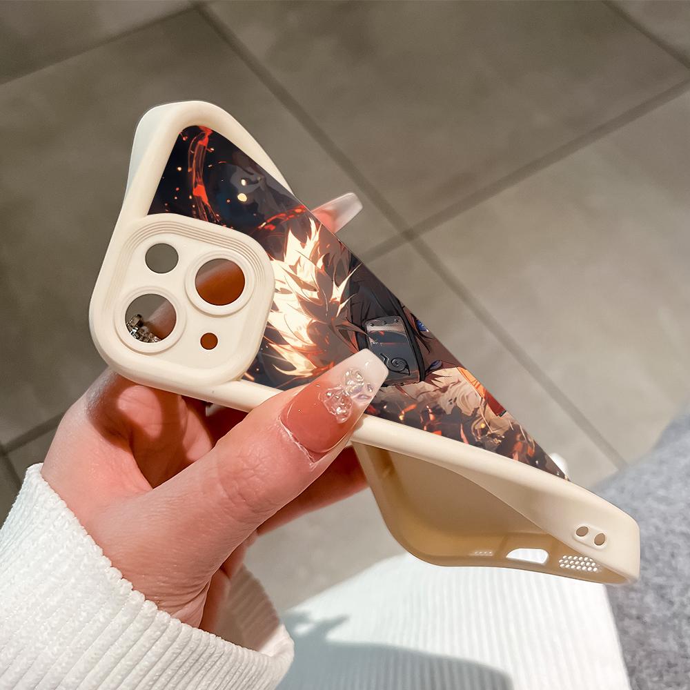 Soft Silicone Square Ladders Cartoon Pattern Full Cover Camera Protection Shockproof Case for iPhone Infinix Tecno Vivo