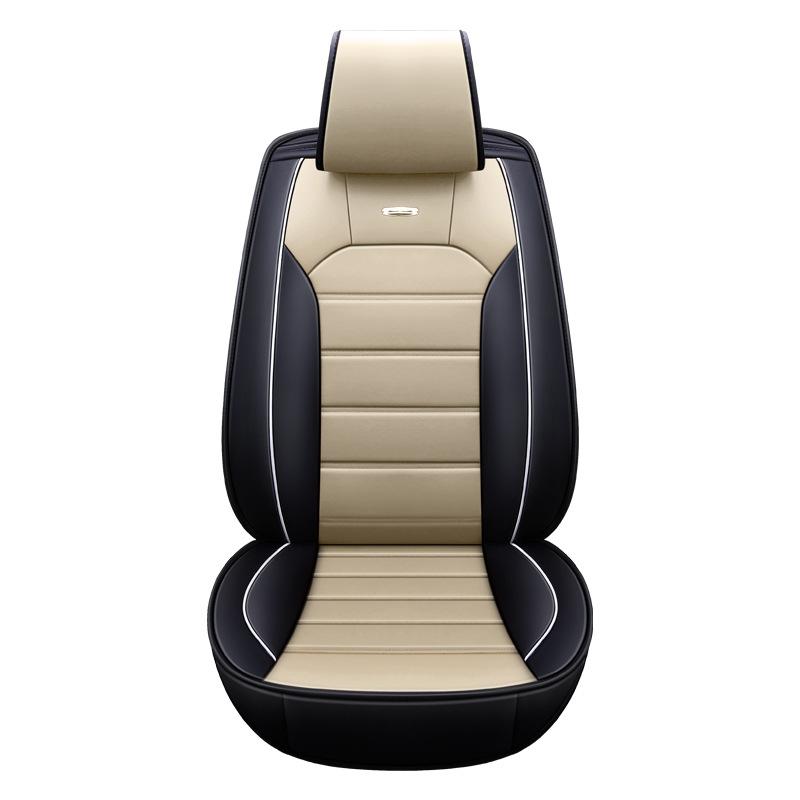Universal 5D PU Leather Front Seat Cover Car Seat Mat Waterproof Car Seat Protector Breathable