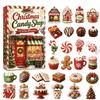 Advent Calendar Days Countdown Christmas Acrylic Ornaments Surprise Gift Box