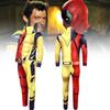 Deadpool Wolverine Kostüm für Männer Weiches Milchseide Spandex Outfit Ideal für Halloween