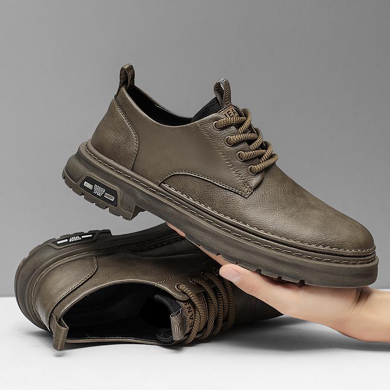 Spring High Quality Men Brogue British Oxford Dress Shoes Male Gentleman Leather Footwear Flats Men Black Loafers Zapatos Hombre