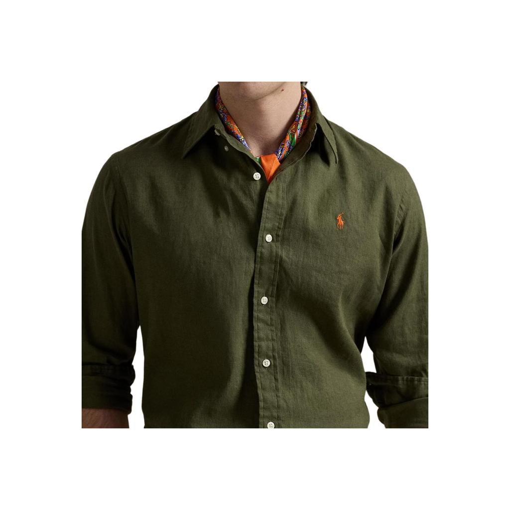 Polo Ralph Lauren Lightweight Breathable Logo Embroidered Polo Shirt Men shirts Green 710967608-002