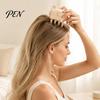 Quick Hair Styling Tool Heated Volume Clip for Fine Flat Hair, Electric Root Lifter Comb Volumizing with 2 Heat Settings, Puffy Natural Lift Booster