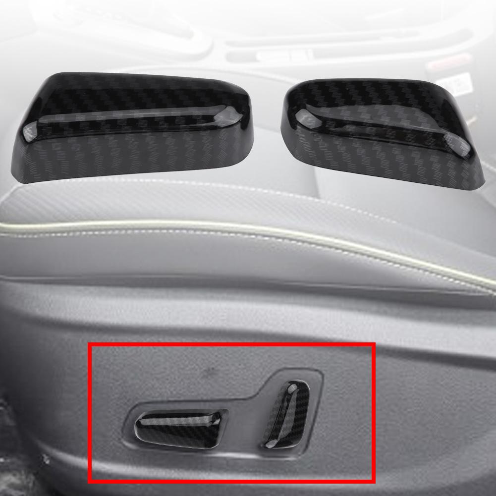 Interior Seat Adjustment Button Cover Trims for Hyundai Encino Kauai Kona1720 SUV(Carbon Fiber