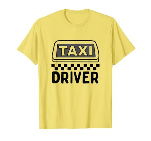Yellow Taxi Costume Halloween Taxi Driver Funny T-Shirt