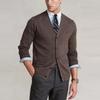 Polo Ralph Lauren Buttoned Wool Knit Sweater Men Sweater Brown MNPOSWE16820776-200