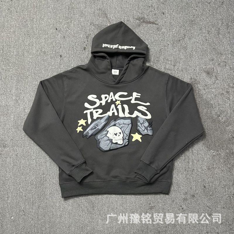 Broken Planet Oversized Hoodie Jogger Set Mens Streetwear Cotton Fleece Letter Puff Print Loose Fit Winter