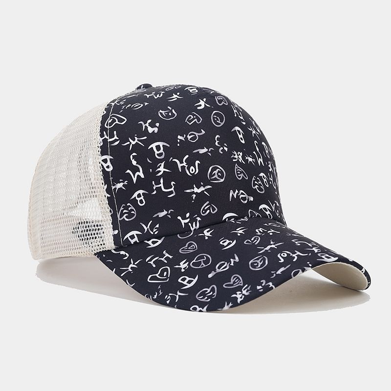 Cappellino da Baseball Estivo da Donna con Rete Traspirante in Poliestere per Protezione Solare Viaggi all'Aperto