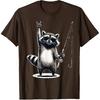 Raccoon Fisherman Men Women Kids Funny Fishing T-Shirt