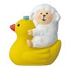 Decor Corporation Concombre Sheep and Bath Duck Size Approx. W3.8 D2.6 H4.3 ZCB-86139