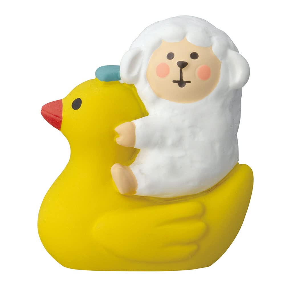 

Decor Corporation concombre Sheep and Bath Duck Size Approx. W3.8 D2.6 H4.3 ZCB-86139