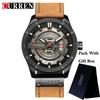 Relogio Masculino CURREN Watch Men Waterproof Calendar Sport Military Male Clock Top Brand Luxury 3D Dial Man Wristwatch 8301