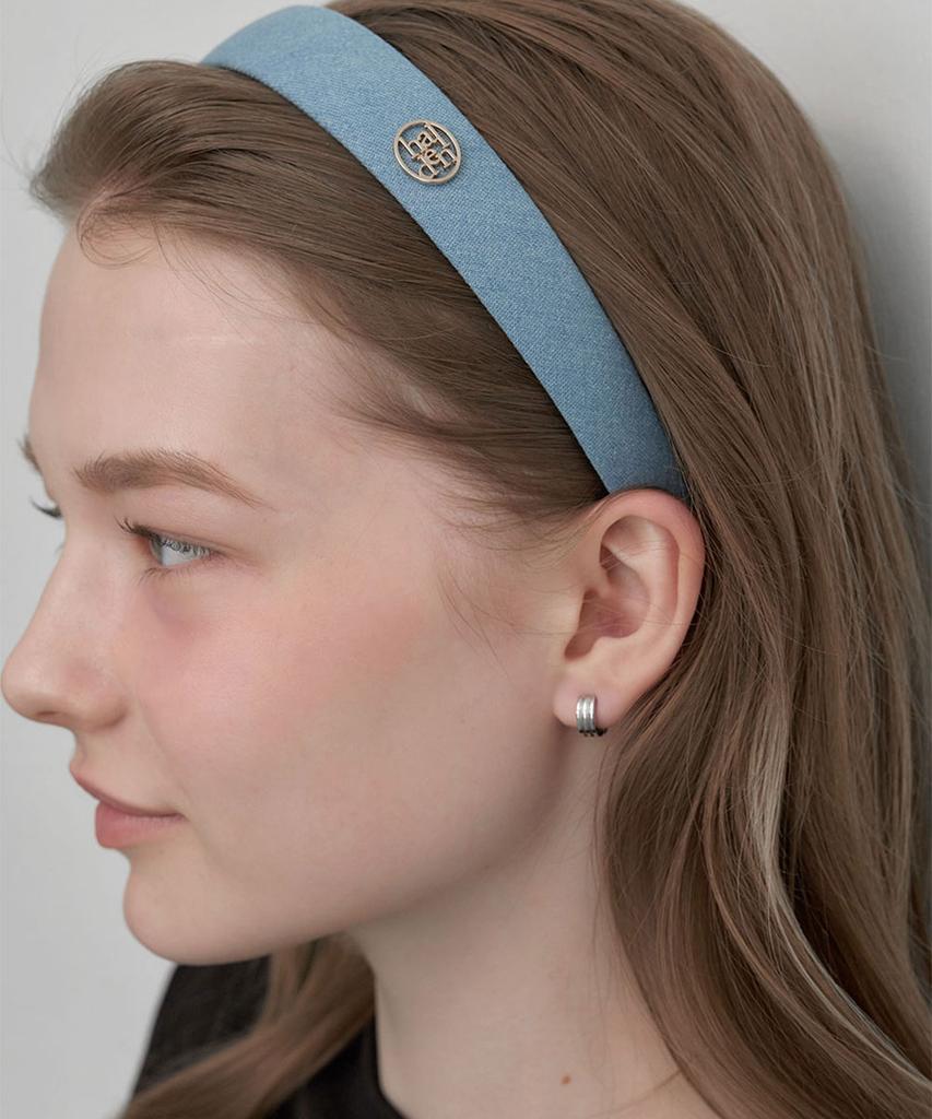 Halden Classic Denim Hairband (H046_Light Blue)