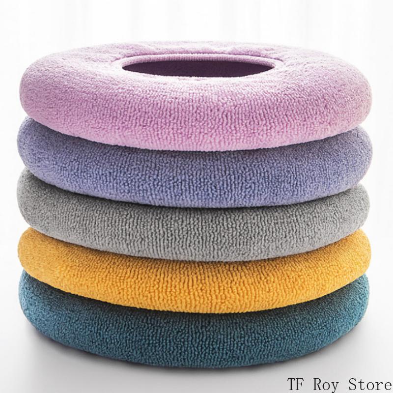 Pure Color Toilet Seat Cushion Pad Universal Soft Warm Washable Toilet Seat Cover Closestool Mat Bathroom Toilet Accessories