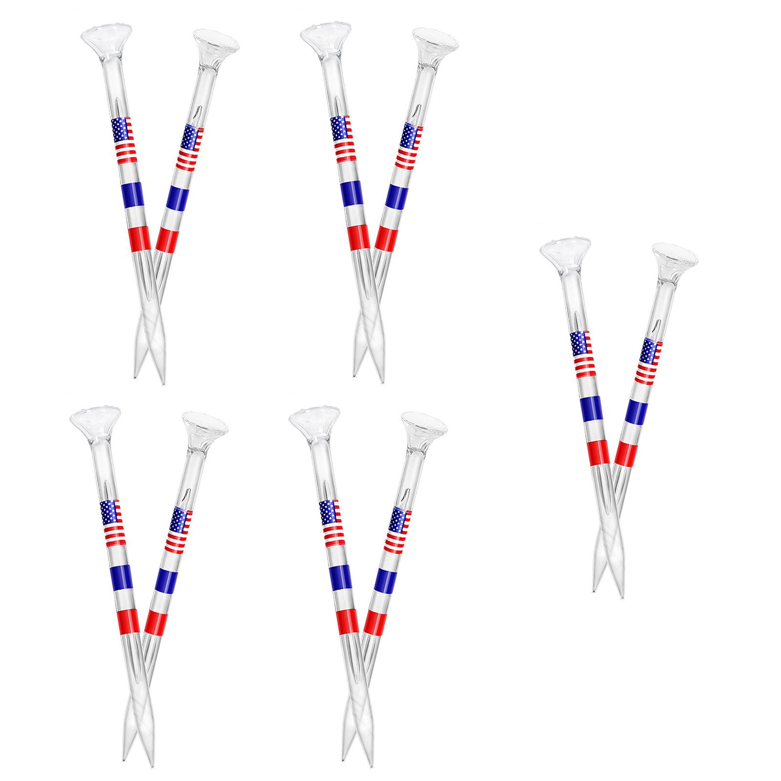 

10/50lots Good Quality Plastic Golf Tees Unbreakable Reduces Friction Golf Tees for Improved Shots 10