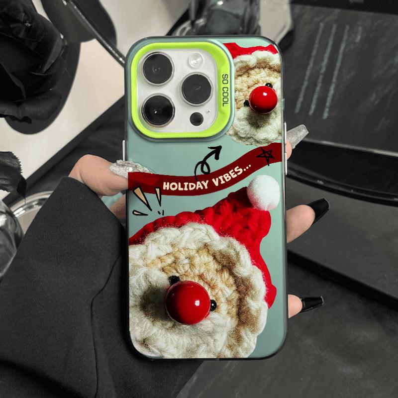 

Европейский и американский Санта-Клаус для iPhone 16 для Apple 15promax Нишевый 14 Чехол для мобильного телефона 13 Цвет Серебристый 12 For iPhone 17PROMAX