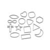 30 teile/los Grenze Form Geometrische Hohl Metall Rahmen Lünette Epoxy Harz Formen Anhänger Tablett Für DIY Schmuck Machen Ohrringe