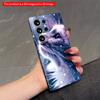 2DFlat Samsung Phone Case Whispering Snow Cat Wallpapers Applicable To Galaxy S23 S24 S25ULTRA S26 A12 A14 A15 A16 A54 A55