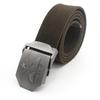 Men's Extra Thick Canvas Woven Belt, Polyester-Cotton Blend, Casual Style
