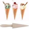 Wood Cone Roller Pizzelle Roller Krumkake Ice Cream Cone Roller Mold Natural Waffle Cone Roller Wooden Mini Waffle Cones Pastry Decorating Baking