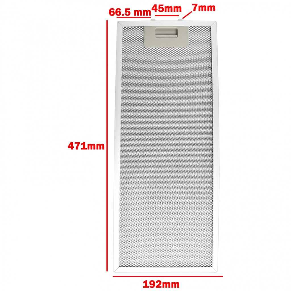 Stříbrné filtry odsavače par Kovová síťovina odsávání větrací filtr 192 x 471 x 9 mm