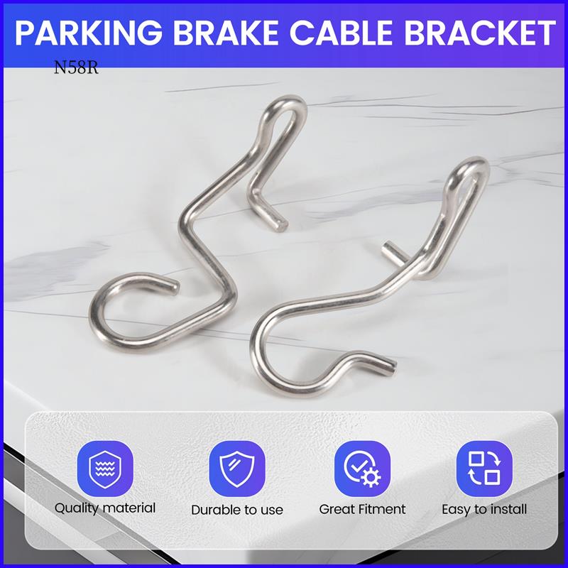 

RR-1 Pair Of Parking Brake Cable Bracket For Land Rover Discovery 3 / 4 Range Rover Sport SPU500040 SPU500050 5H222N726AA срібний