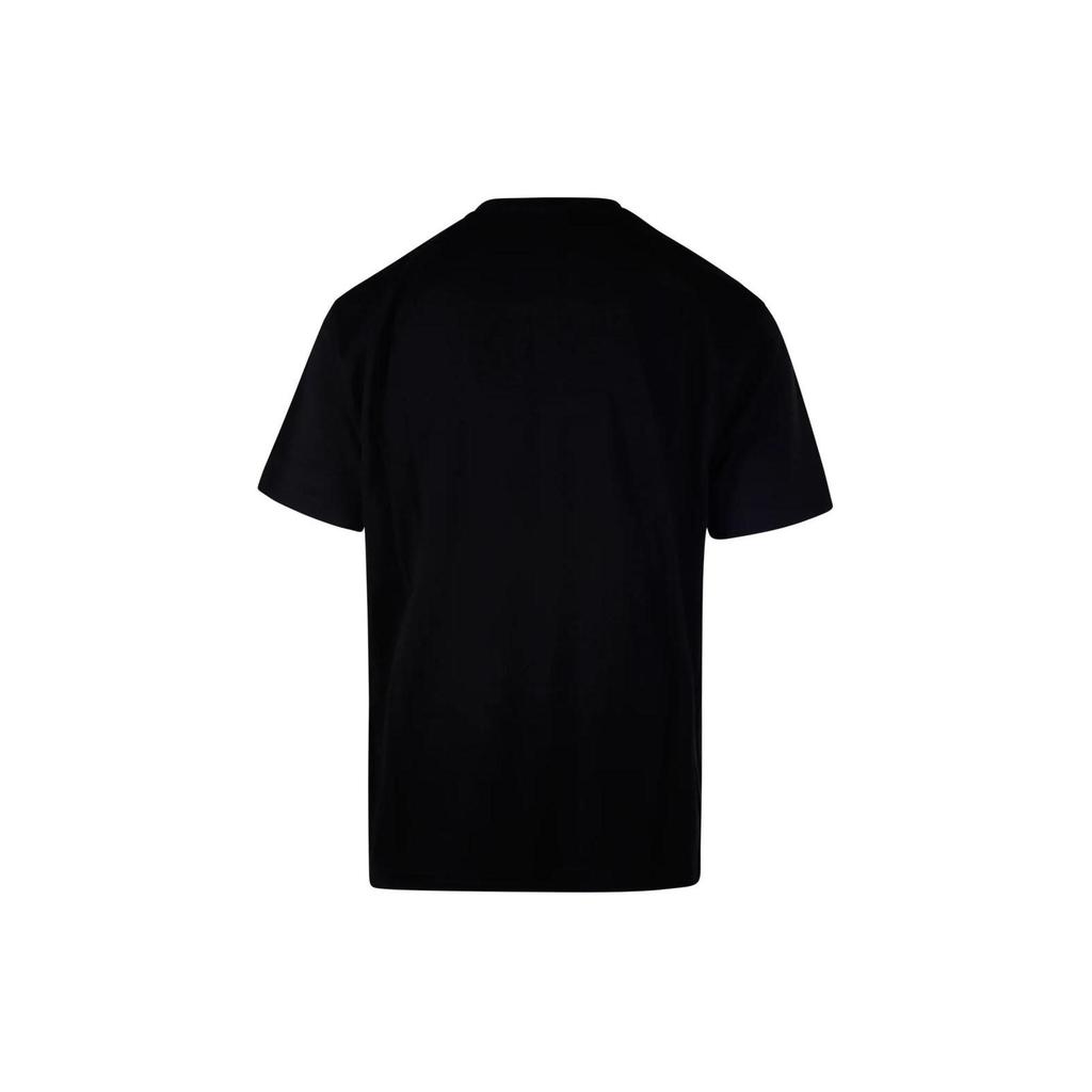 Stone Island Logo Pattern Printed Embroidered Crew Neck Slim Fit Short Sleeve T-Shirt Men Tops Black 80152RC90-V0029