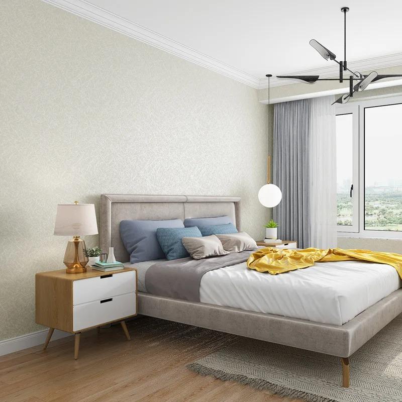 Wallpaper Silk Solid Color Self-adhesive Wallpaper Living Room Bedroom Background Wall Moisture-proof Decoration Wall Stickers