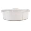 Vacuum Divided Serving Tray with Lid Handle Snackle Box Charcuterie Container for Fruits Nuts Snacks Party Entertaining