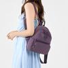 Solid Color Backpack Student Schoolbag Travel Bag Women's Lightweight Backpack