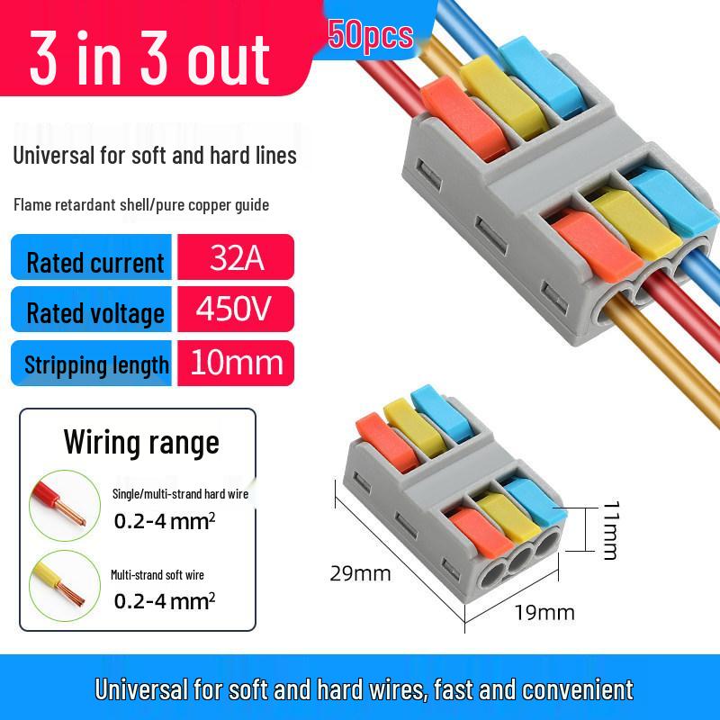 Compact Multi-Input/Output Quick Connector Terminal