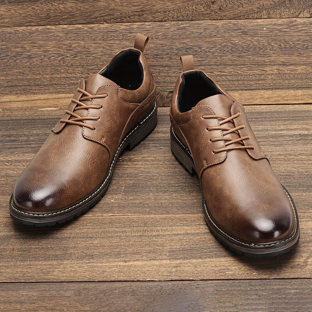 Men Leather Shoes Brand Comfortable 2026 Comfortable Fashion Men Derby Shoes