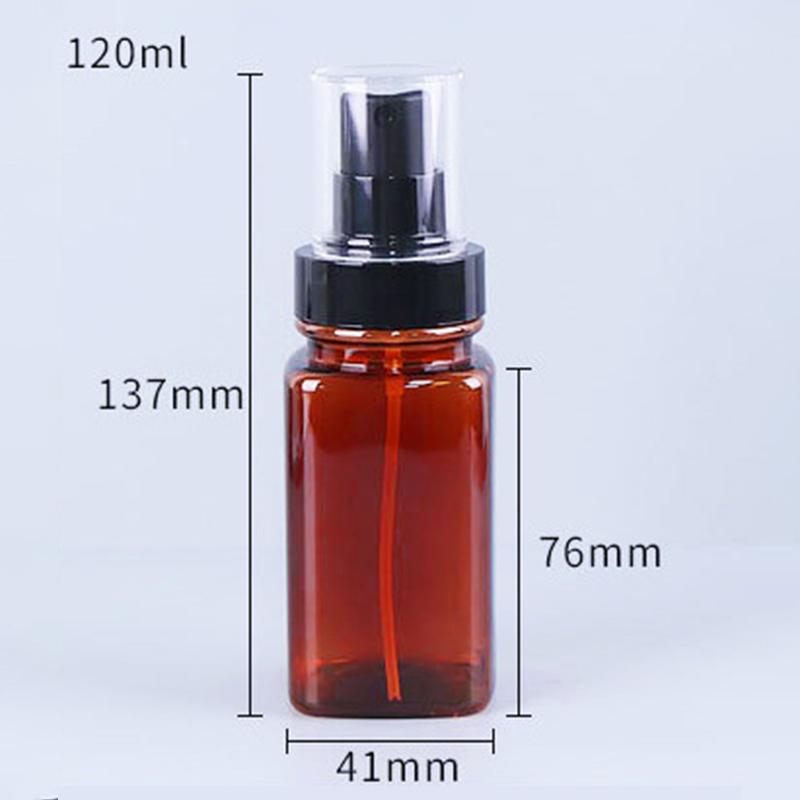 1 Stück leere Sprühflasche 30/50/70/100/120 ml, Druckflüssigkeitsspender, Braune Flasche, Lichtschutz, Flüssigfoundation, Augencremebehälter, Kosmetik