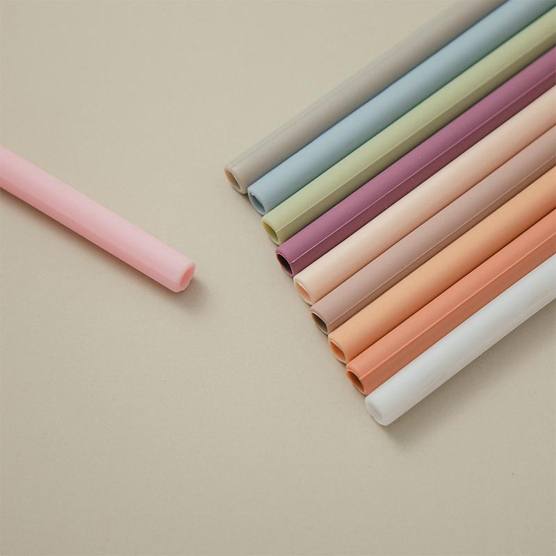 5 Pcs Baby Ins Style Food Grade Silicone Straws Plastic Spiral Drinking Children Use Birthday Party Bar Club Cup
