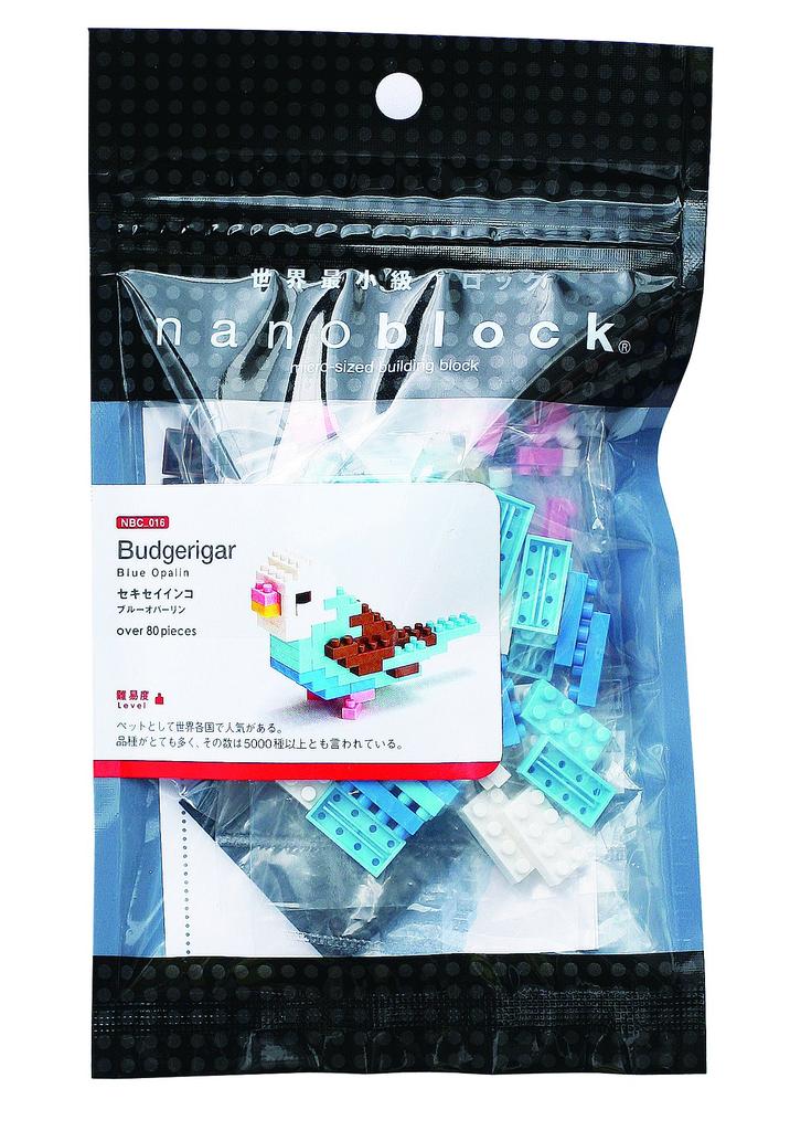Nanoblock Collection Budgerigar Blue Opaline