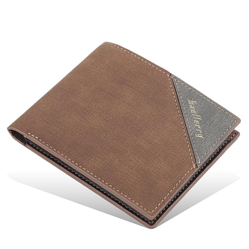 Men's Short Wallet Thin Multi-Card Wallet Youth Horizontal Open Wallet