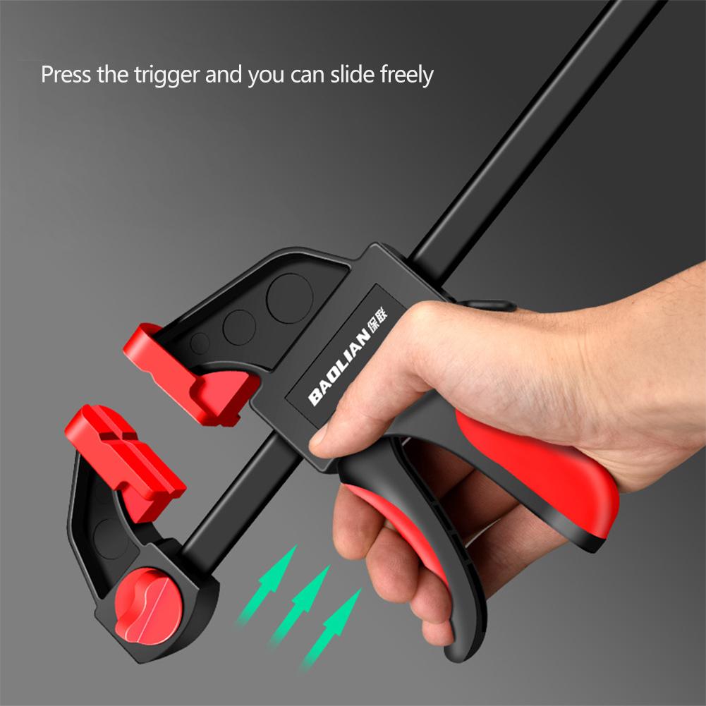 Schnellspanner F-Zwinge Verstellbare Holzbearbeitungs-Schnellspanner-Befestigungsklammer Stützwerkzeug Starker Griff Pressklemmen zum Kleben und Montieren