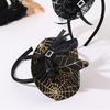 Small Witch Hat Headband For Halloween Costume Parties With Lace Trim And Ribbon Bowknot Festival Event Head Accessory
