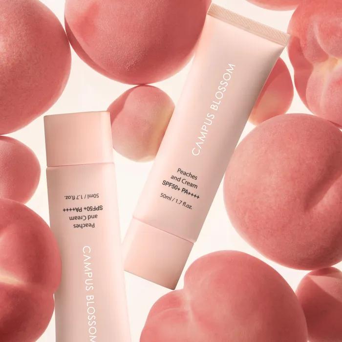 Weaponless Sunscreen 4-function Tone-up Sunscreen Moisturizing and Glossy Non-irritating Sunscreen Peach-colored Skin
